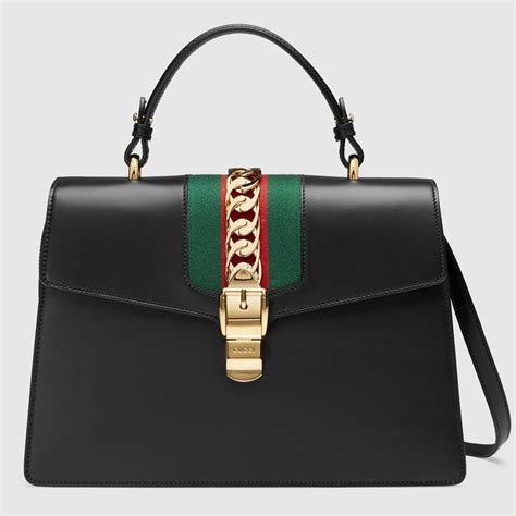 gucci top handle handbag|gucci sylvie top handle bag.